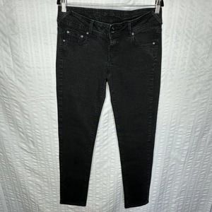 MNG by Mango Jeans Womens 10 Black Mid Rise Skinny Casual Denim